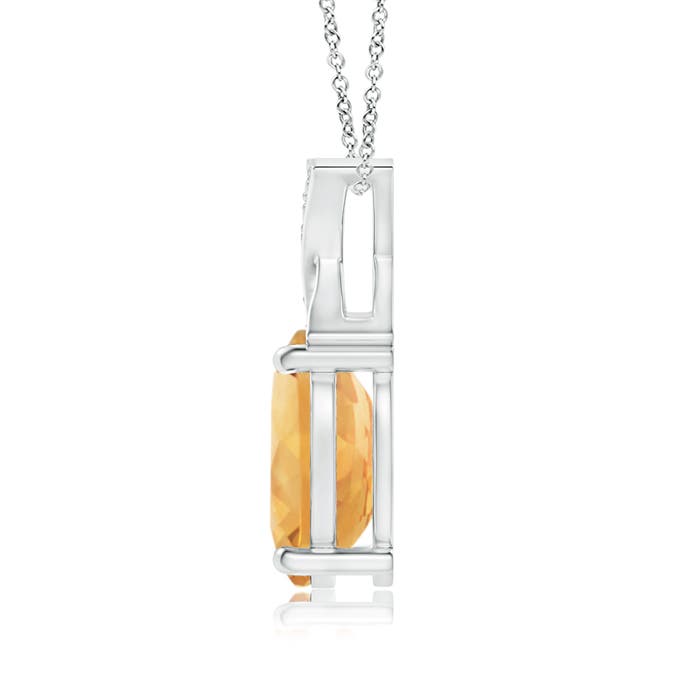 A - Citrine / 1.14 CT / 14 KT White Gold