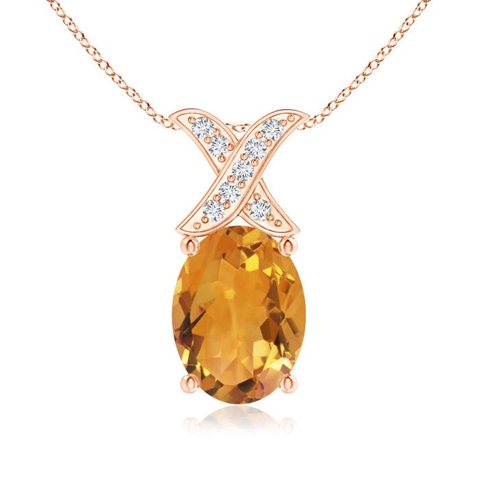 AA - Citrine / 1.14 CT / 14 KT Rose Gold