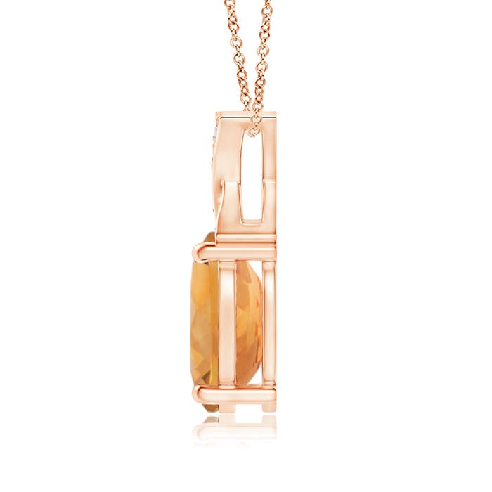 AA - Citrine / 1.14 CT / 14 KT Rose Gold