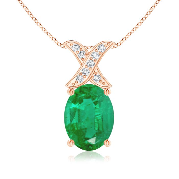 AA - Emerald / 1.14 CT / 14 KT Rose Gold