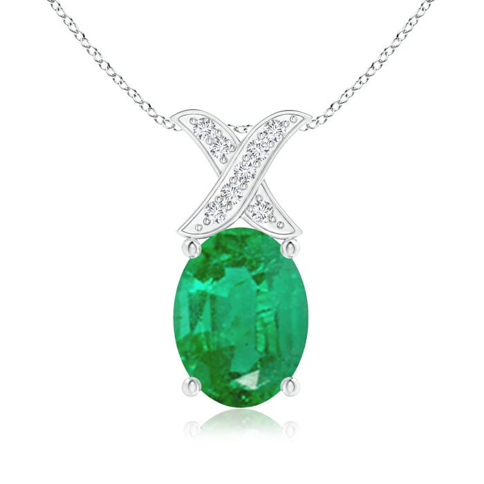 AA - Emerald / 1.14 CT / 14 KT White Gold