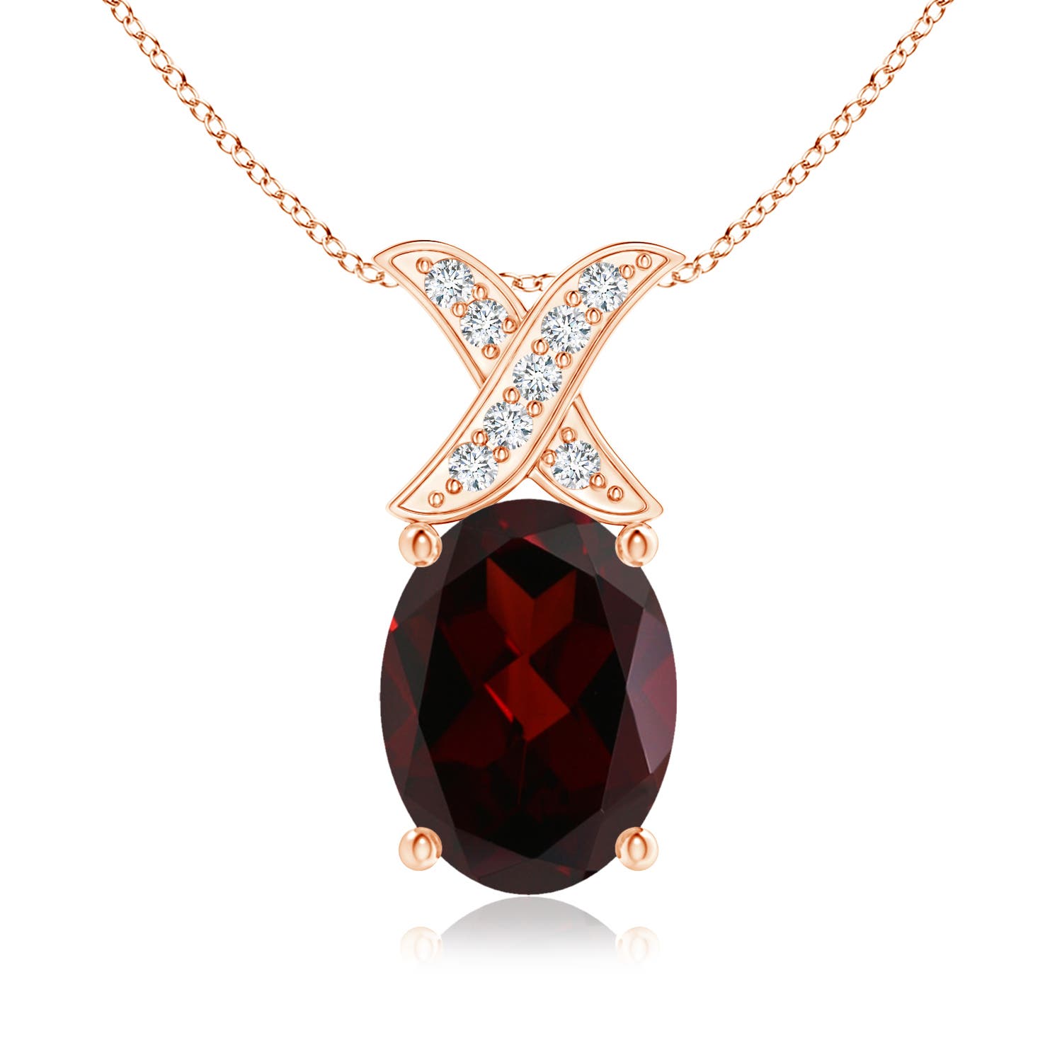 A - Garnet / 1.49 CT / 14 KT Rose Gold