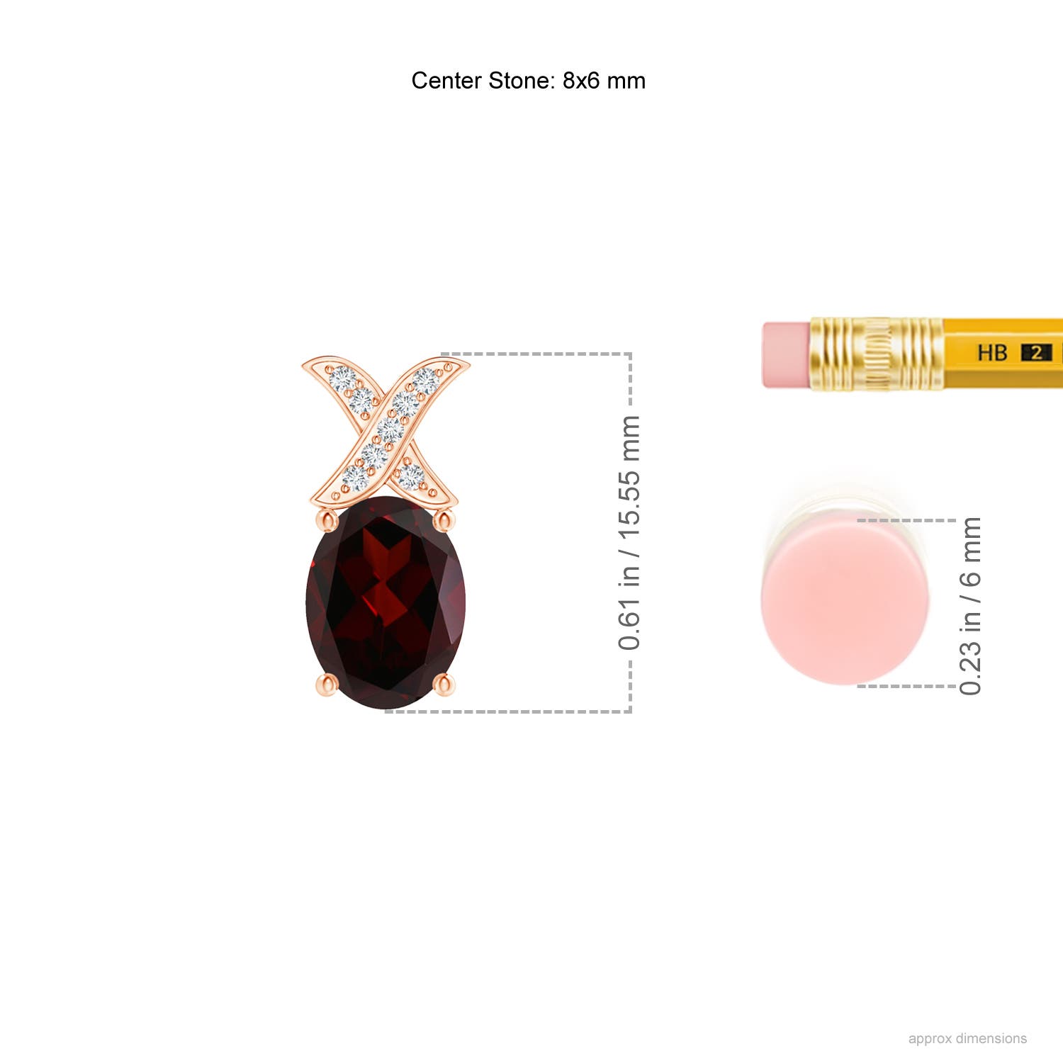 A - Garnet / 1.49 CT / 14 KT Rose Gold