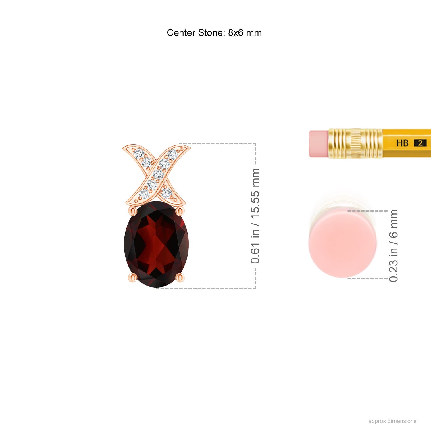 AA - Garnet / 1.49 CT / 14 KT Rose Gold