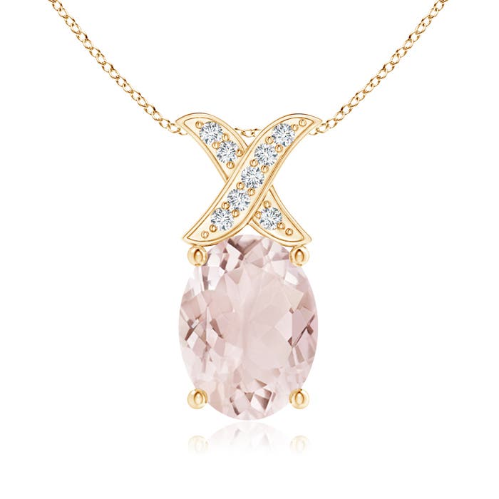 A - Morganite / 1.14 CT / 14 KT Yellow Gold