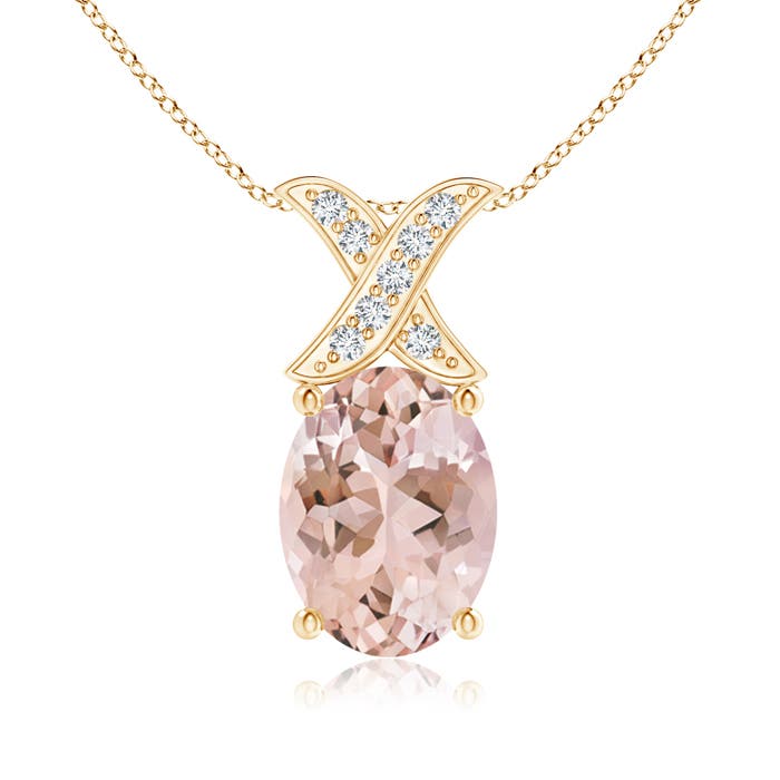 AAAA - Morganite / 1.14 CT / 14 KT Yellow Gold