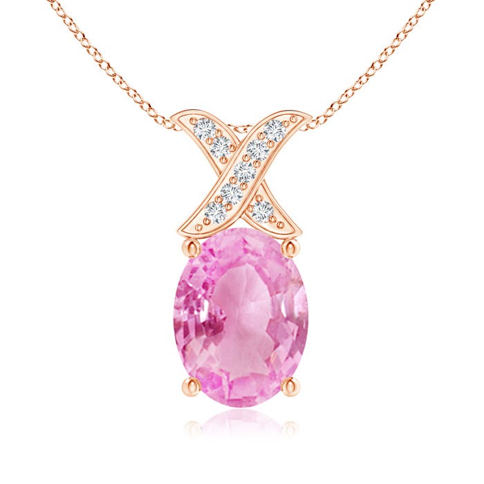 A - Pink Sapphire / 1.49 CT / 14 KT Rose Gold