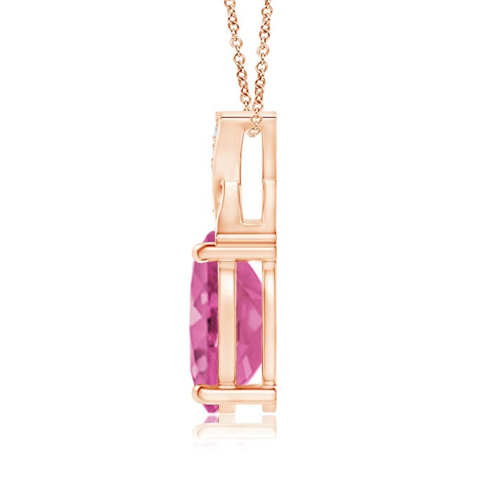 AAA - Pink Sapphire / 1.49 CT / 14 KT Rose Gold