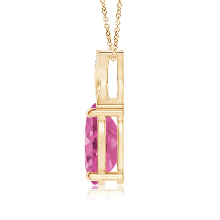 AAA - Pink Sapphire / 1.49 CT / 14 KT Yellow Gold