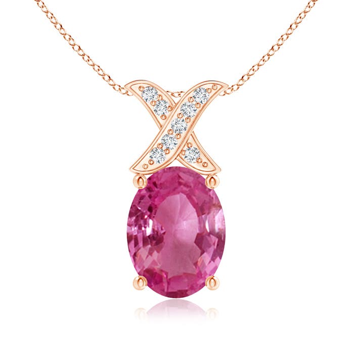 AAAA - Pink Sapphire / 1.49 CT / 14 KT Rose Gold