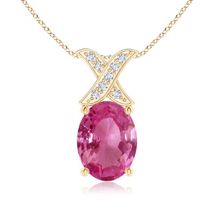 AAAA - Pink Sapphire / 1.49 CT / 14 KT Yellow Gold