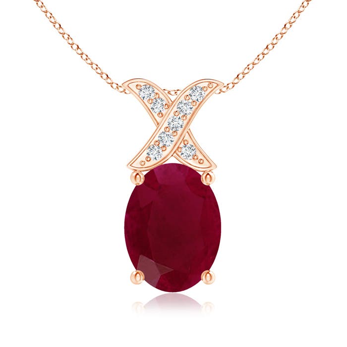 A - Ruby / 1.29 CT / 14 KT Rose Gold