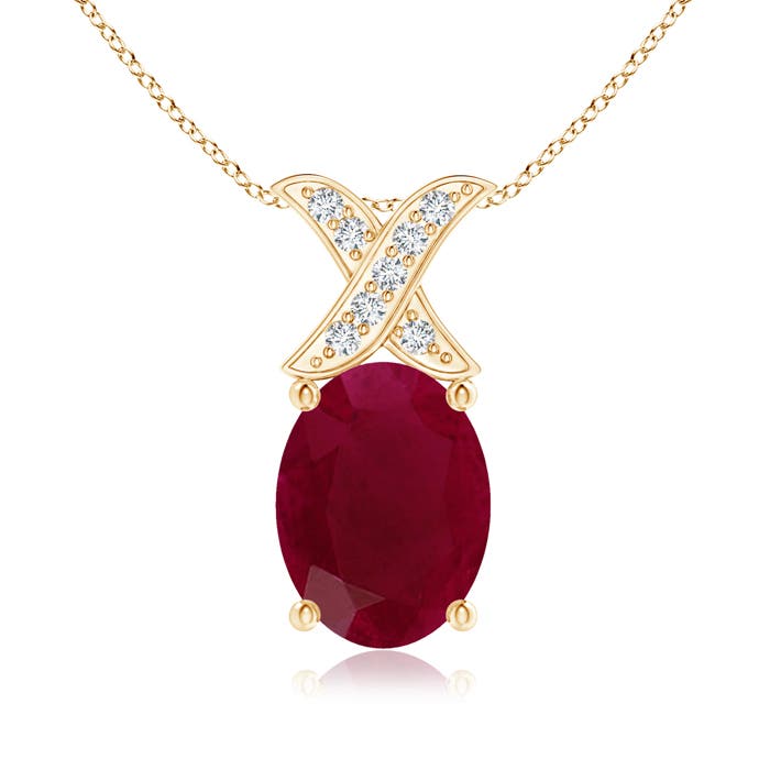 A - Ruby / 1.29 CT / 14 KT Yellow Gold