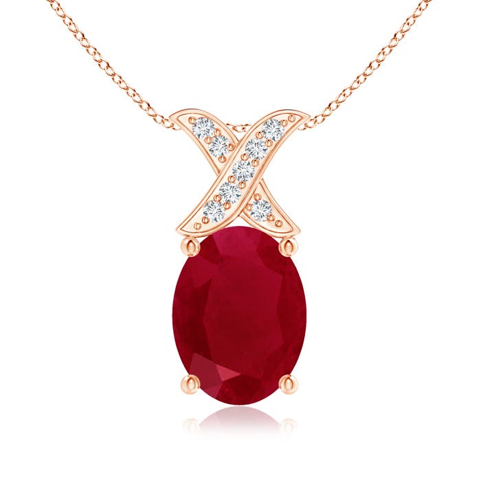 AA - Ruby / 1.29 CT / 14 KT Rose Gold