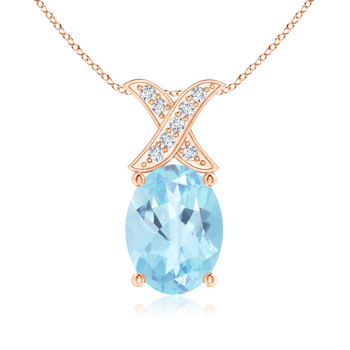 A - Swiss Blue Topaz / 1.54 CT / 14 KT Rose Gold