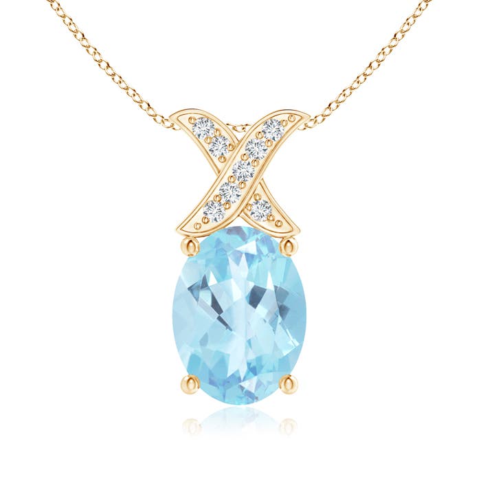 A - Swiss Blue Topaz / 1.54 CT / 14 KT Yellow Gold