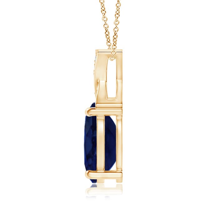 A - Blue Sapphire / 1.59 CT / 14 KT Yellow Gold