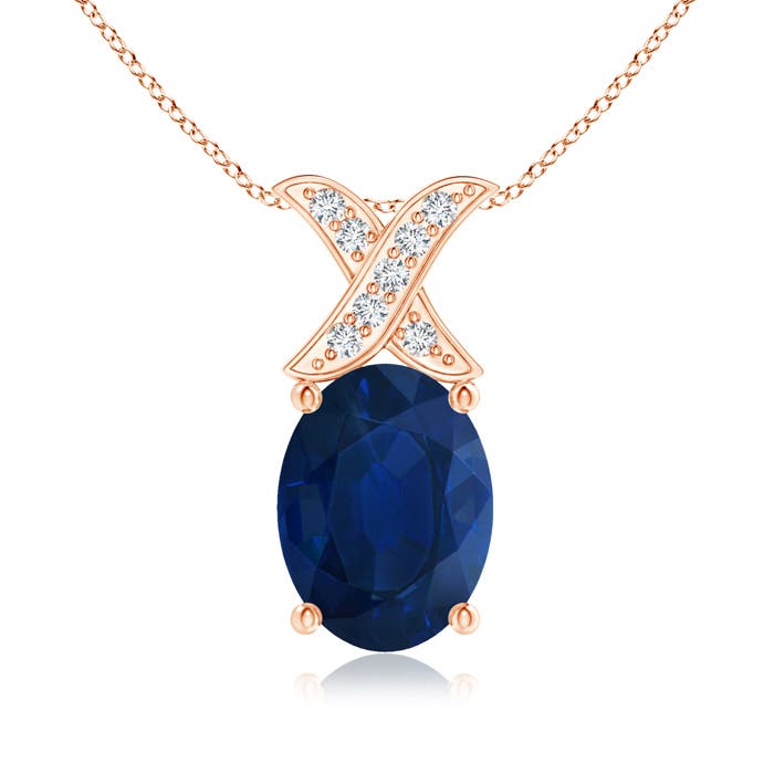 AA - Blue Sapphire / 1.59 CT / 14 KT Rose Gold