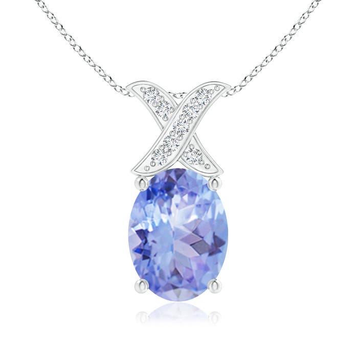 A - Tanzanite / 1.29 CT / 14 KT White Gold