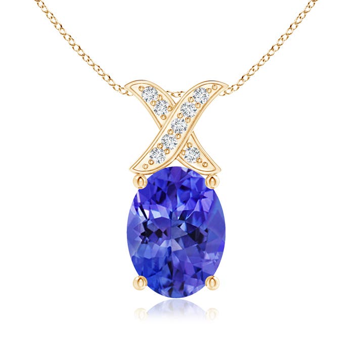 AAA - Tanzanite / 1.29 CT / 14 KT Yellow Gold