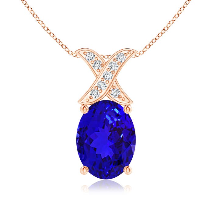 AAAA - Tanzanite / 1.29 CT / 14 KT Rose Gold