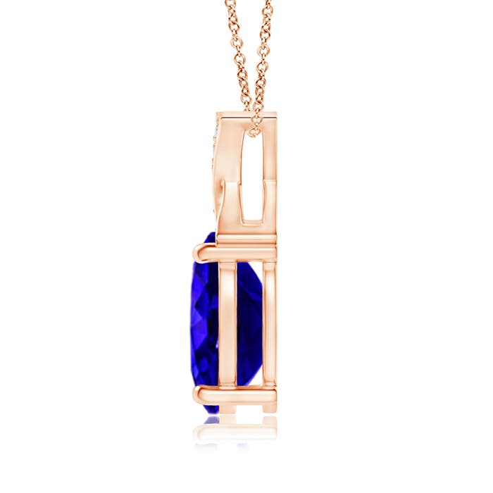 AAAA - Tanzanite / 1.29 CT / 14 KT Rose Gold