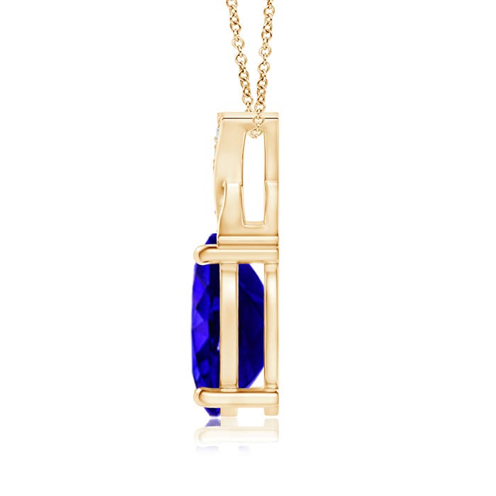 AAAA - Tanzanite / 1.29 CT / 14 KT Yellow Gold