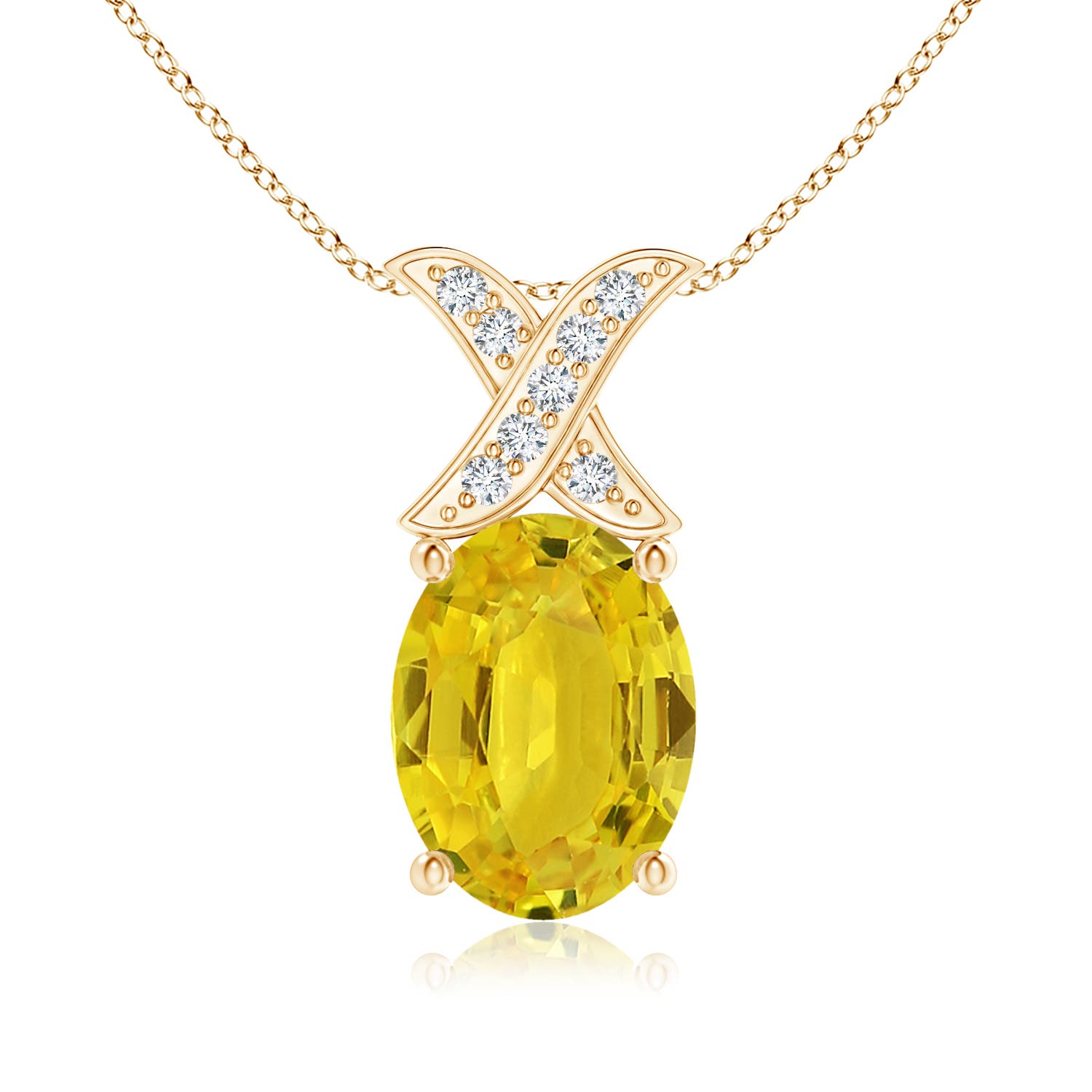 AAA - Yellow Sapphire / 1.54 CT / 14 KT Yellow Gold