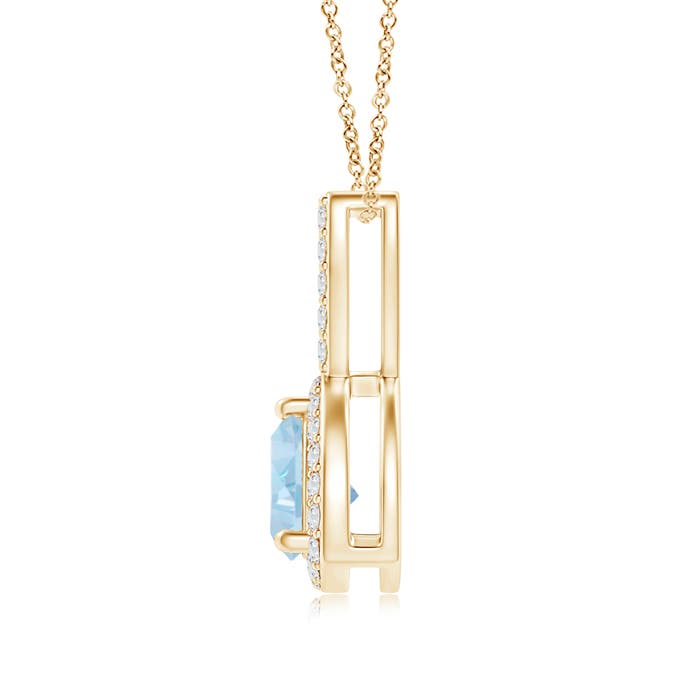 AA - Aquamarine / 0.47 CT / 14 KT Yellow Gold