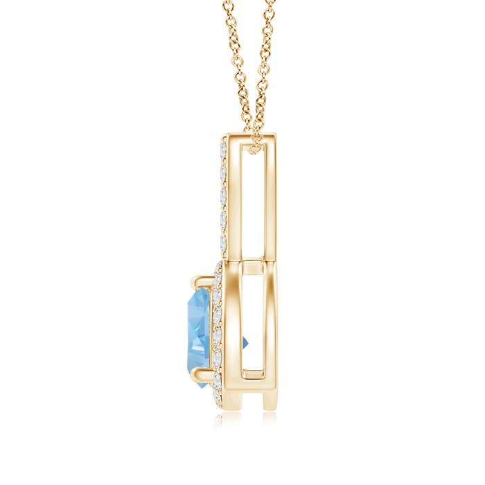 AAA - Aquamarine / 0.47 CT / 14 KT Yellow Gold