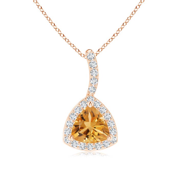 A - Citrine / 0.5 CT / 14 KT Rose Gold