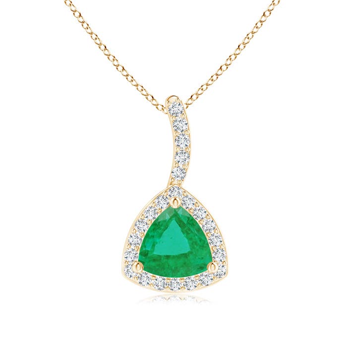 A - Emerald / 0.55 CT / 14 KT Yellow Gold