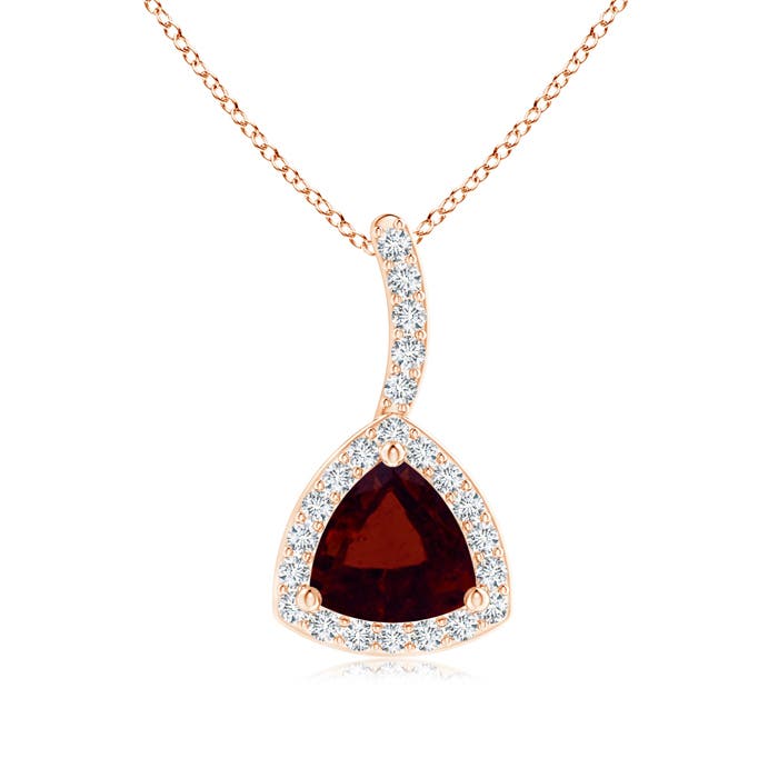 A - Garnet / 0.62 CT / 14 KT Rose Gold