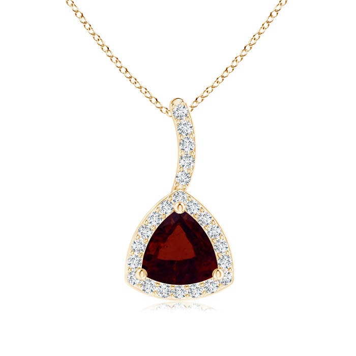 A - Garnet / 0.62 CT / 14 KT Yellow Gold