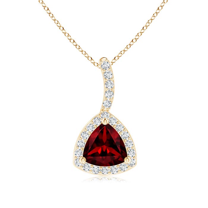 AAAA - Garnet / 0.62 CT / 14 KT Yellow Gold