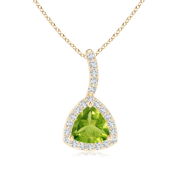 AAA - Peridot / 0.62 CT / 14 KT Yellow Gold