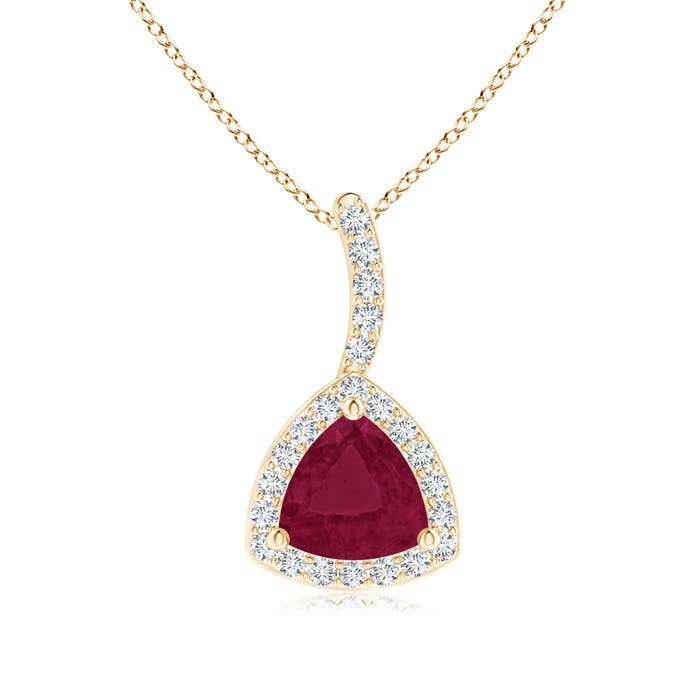 A - Ruby / 0.67 CT / 14 KT Yellow Gold