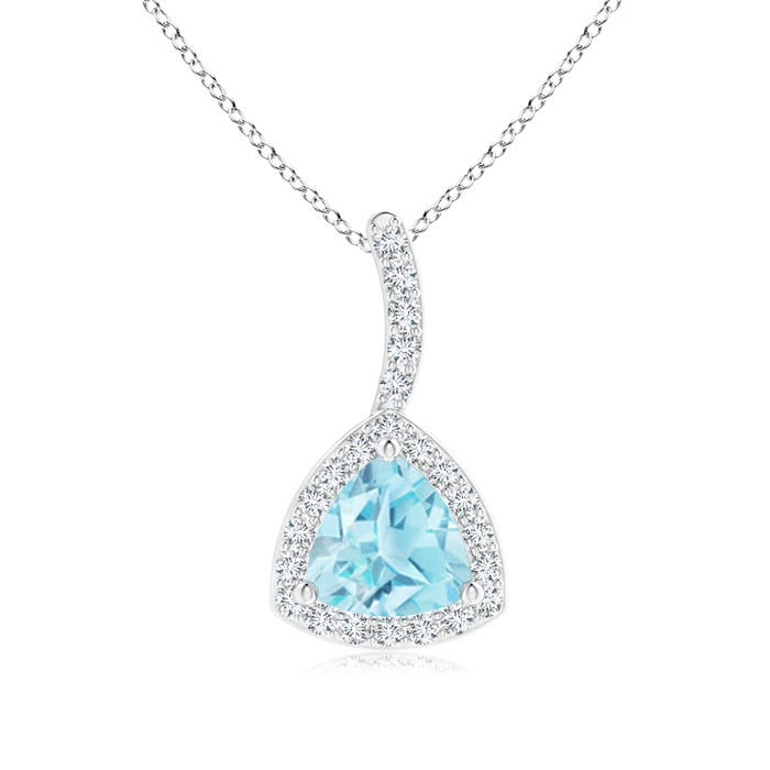 A - Swiss Blue Topaz / 0.62 CT / 14 KT White Gold