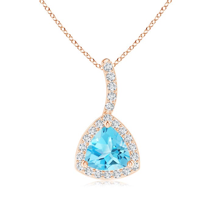 AA - Swiss Blue Topaz / 0.62 CT / 14 KT Rose Gold