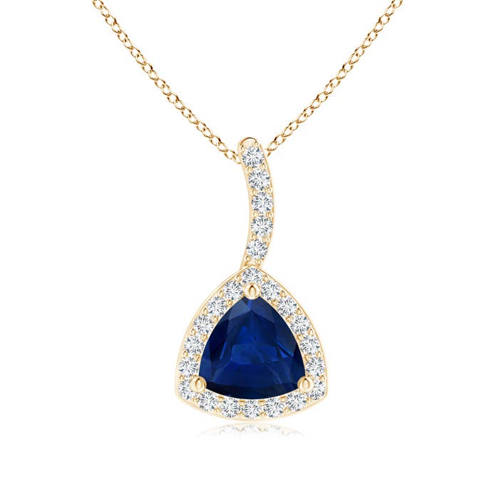 AA - Blue Sapphire / 0.62 CT / 14 KT Yellow Gold