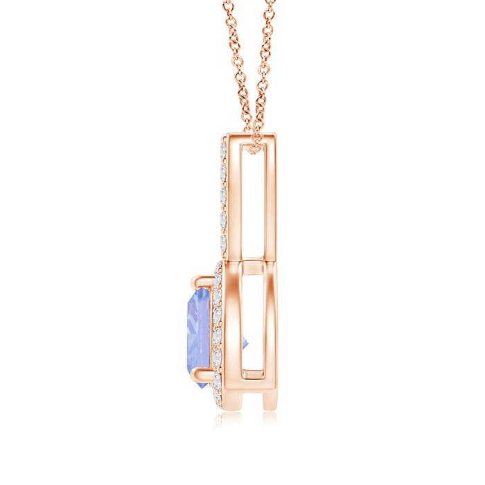 A - Tanzanite / 0.52 CT / 14 KT Rose Gold