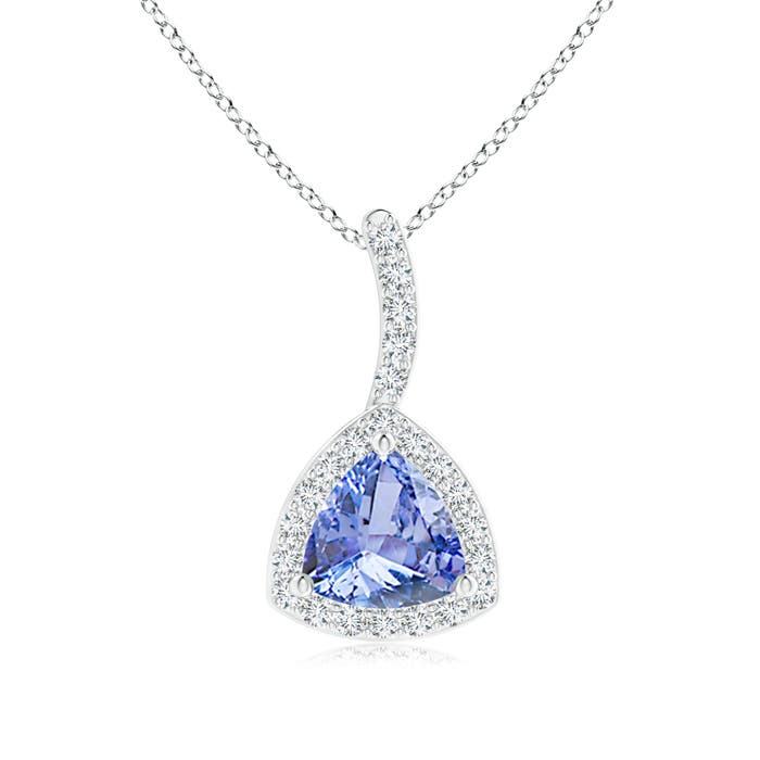 A - Tanzanite / 0.52 CT / 14 KT White Gold