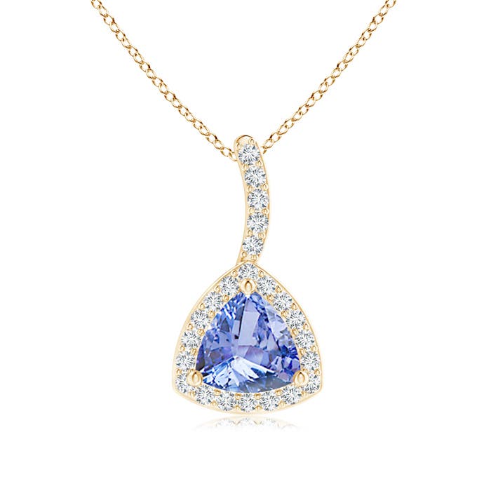 A - Tanzanite / 0.52 CT / 14 KT Yellow Gold