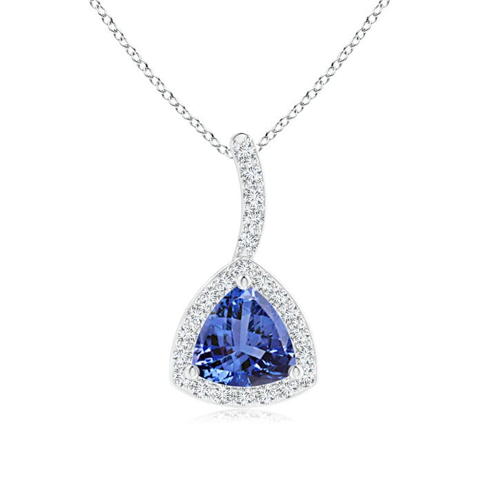 AA - Tanzanite / 0.52 CT / 14 KT White Gold