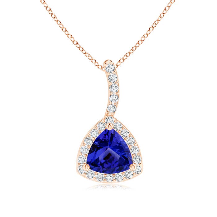 AAAA - Tanzanite / 0.52 CT / 14 KT Rose Gold