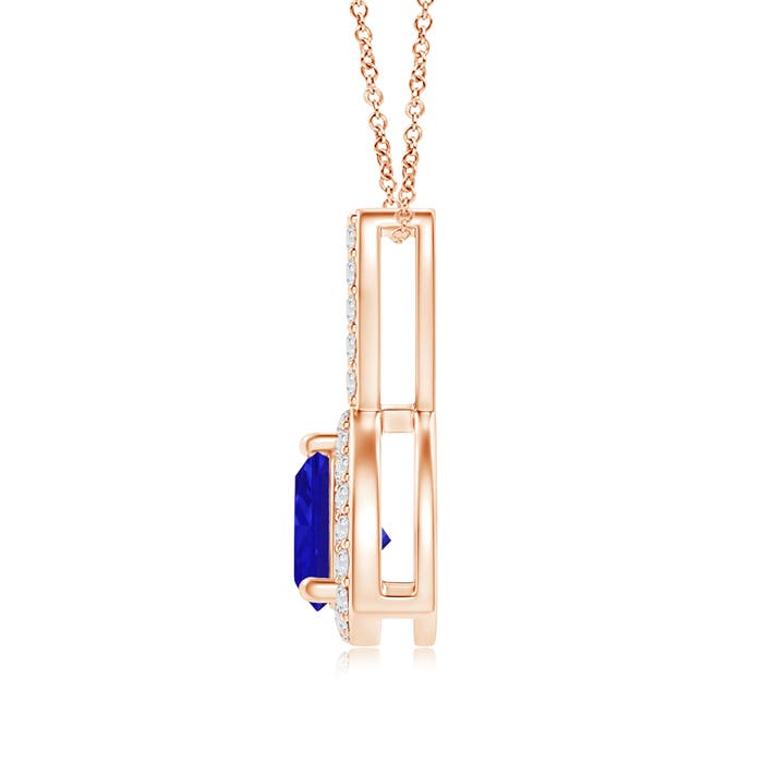 AAAA - Tanzanite / 0.52 CT / 14 KT Rose Gold