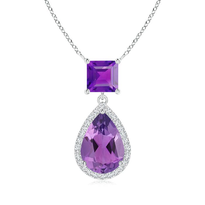 AA - Amethyst / 2.43 CT / 14 KT White Gold