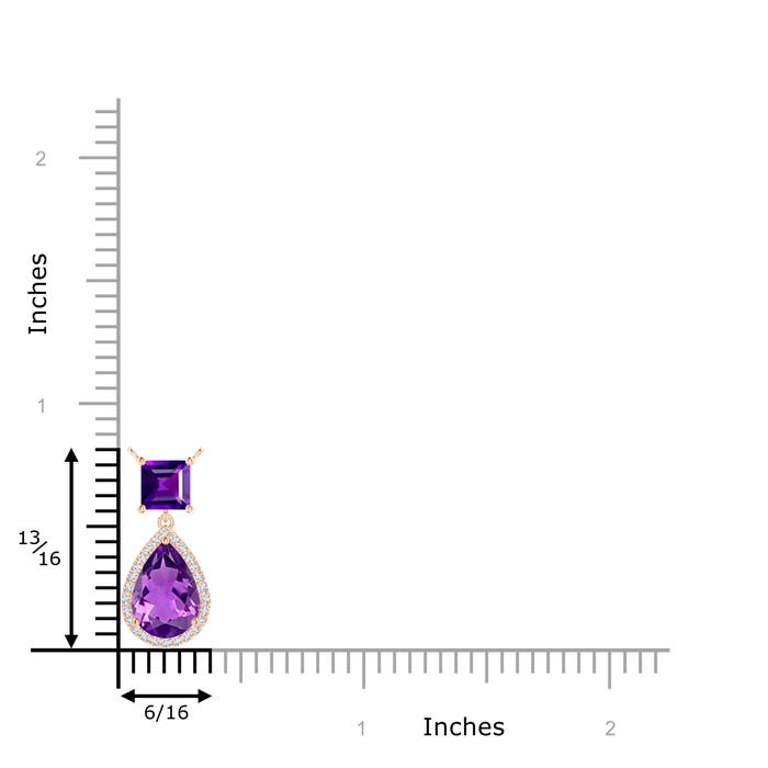 AAAA - Amethyst / 2.43 CT / 14 KT Rose Gold