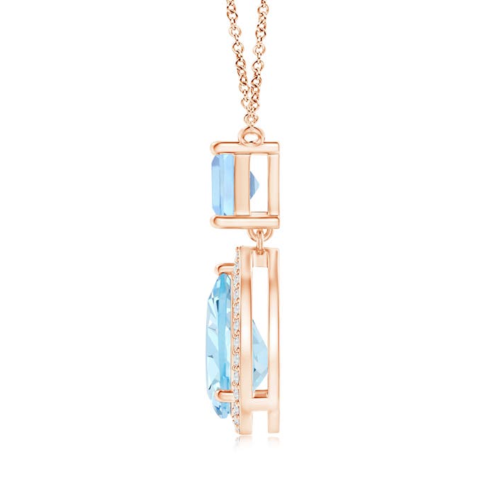 AAA - Aquamarine / 2.28 CT / 14 KT Rose Gold