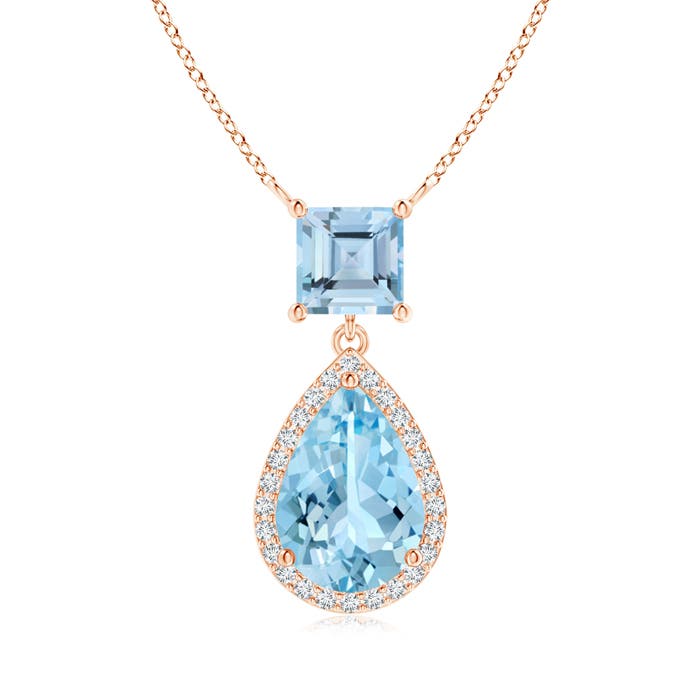 AAAA - Aquamarine / 2.28 CT / 14 KT Rose Gold